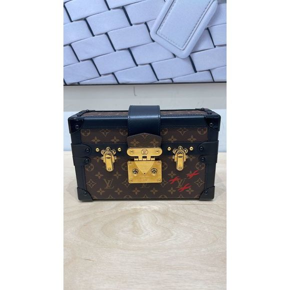 Louis Vuitton Petite Malle Handbag Monogram Canvas Brown - Picture 7 of 7